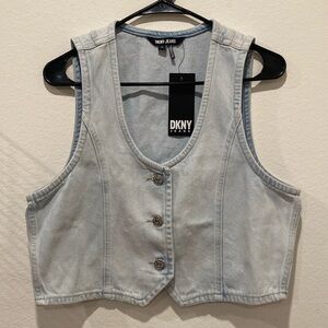 NWT DKNY Denim Vest